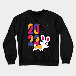 Funny New Years with a cute Rabbit Crewneck Sweatshirt
